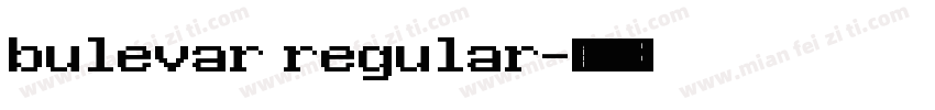 bulevar regular字体转换